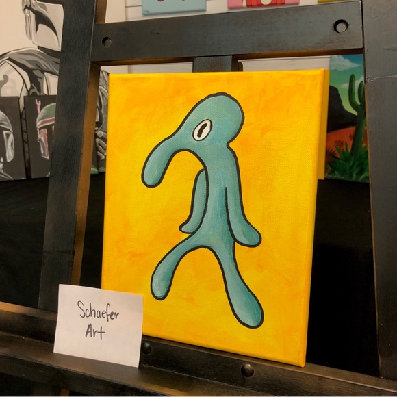 Bold and Brash -Spongebob themed Painting - Wall Decor - Picture 2 of 2